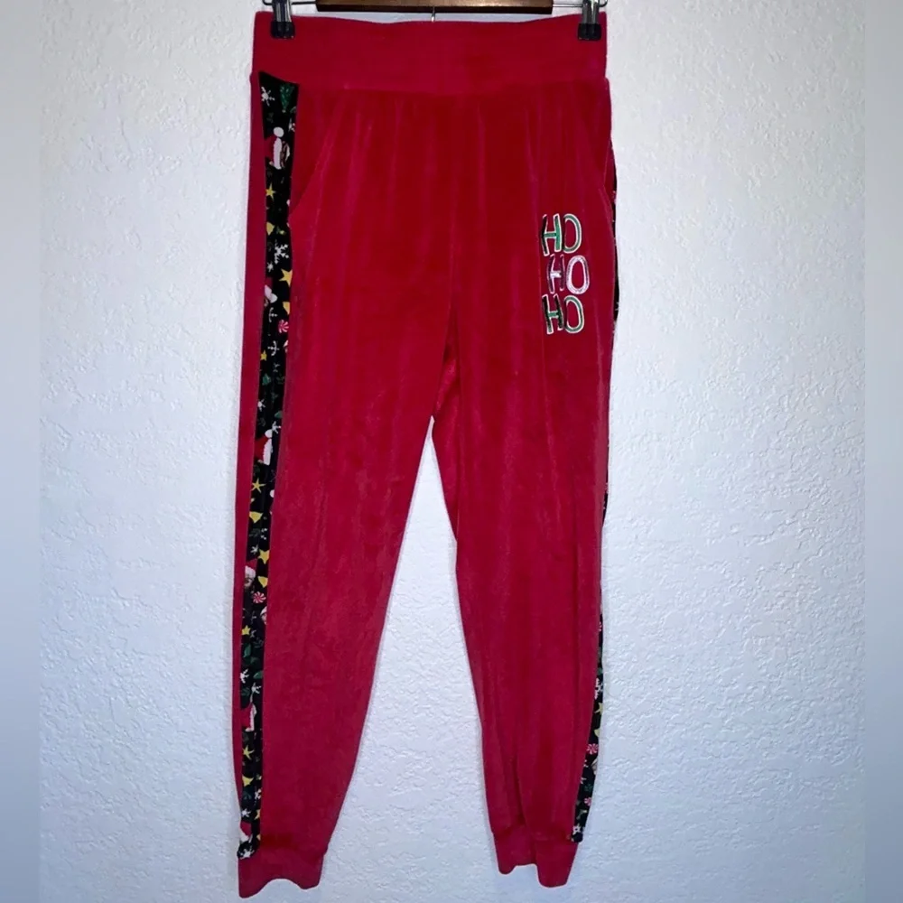 Holiday Red Velour Tracksuit - Picture 5 of 8